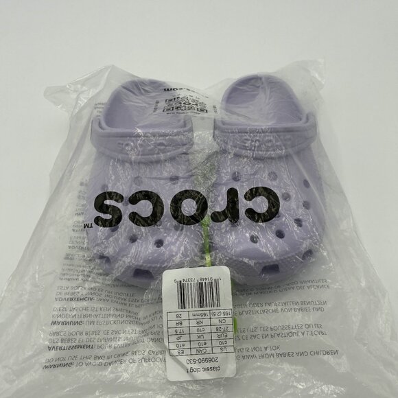 Crocs Classic Clog Lavender Toddler Size C10 206990-530 - Picture 7 of 7